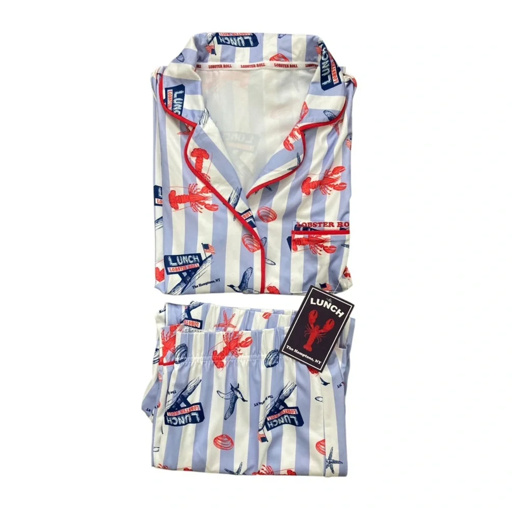 The Lobster Roll Hamptons eatery women’s pajamas NWT Created by Andrea Anthony - Picture 3 of 3